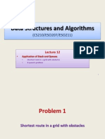 CS210 Data Structures Shortest Route Grid