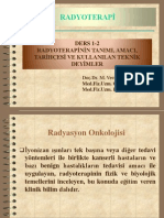 Ders 1-2-Radyoterapinin Tanımı, Amacı