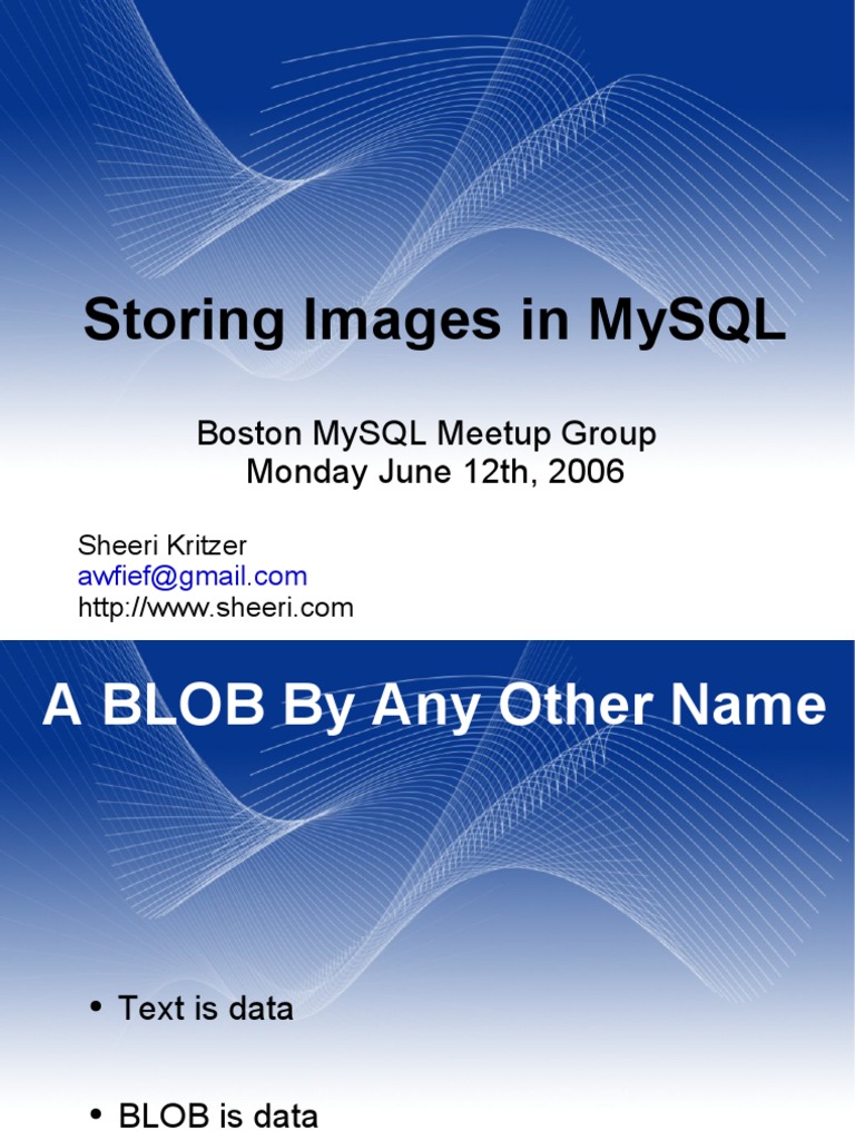 Images in MySQL | PDF | File System | Cache (Computing)