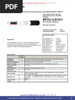 BFOU 0,6/1kV: Halogen-Free, Mud Resistant, Fire Resistant Power Cable, BFOU 0,6/1kV, P5/P12