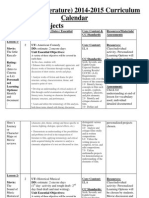 curriculumcalendarormap 2014-2015 cinema as literature creative writing