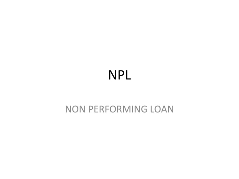 Non Performing Loan | PDF