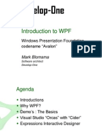 Introduction To WPF: Windows Presentation Foundation Codename "Avalon"