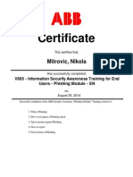 Nikola Mitrovica ABB Certificate
