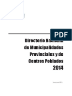 Directorio Nacional de Municipalidades PDF