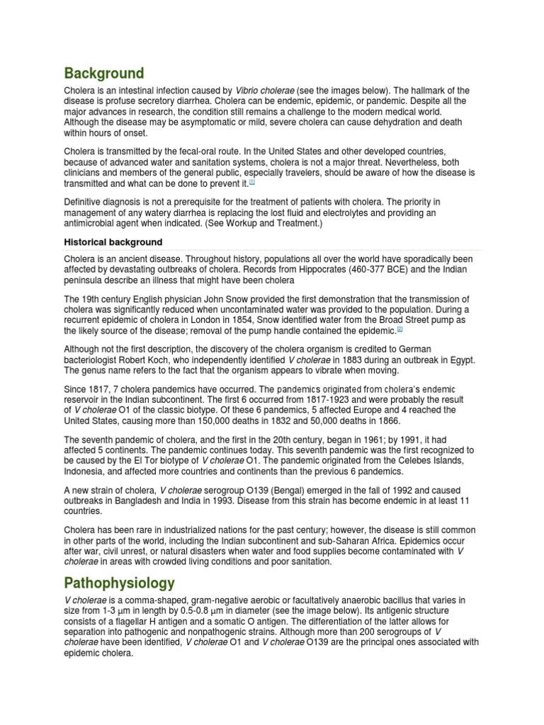 Transmission of cholera image