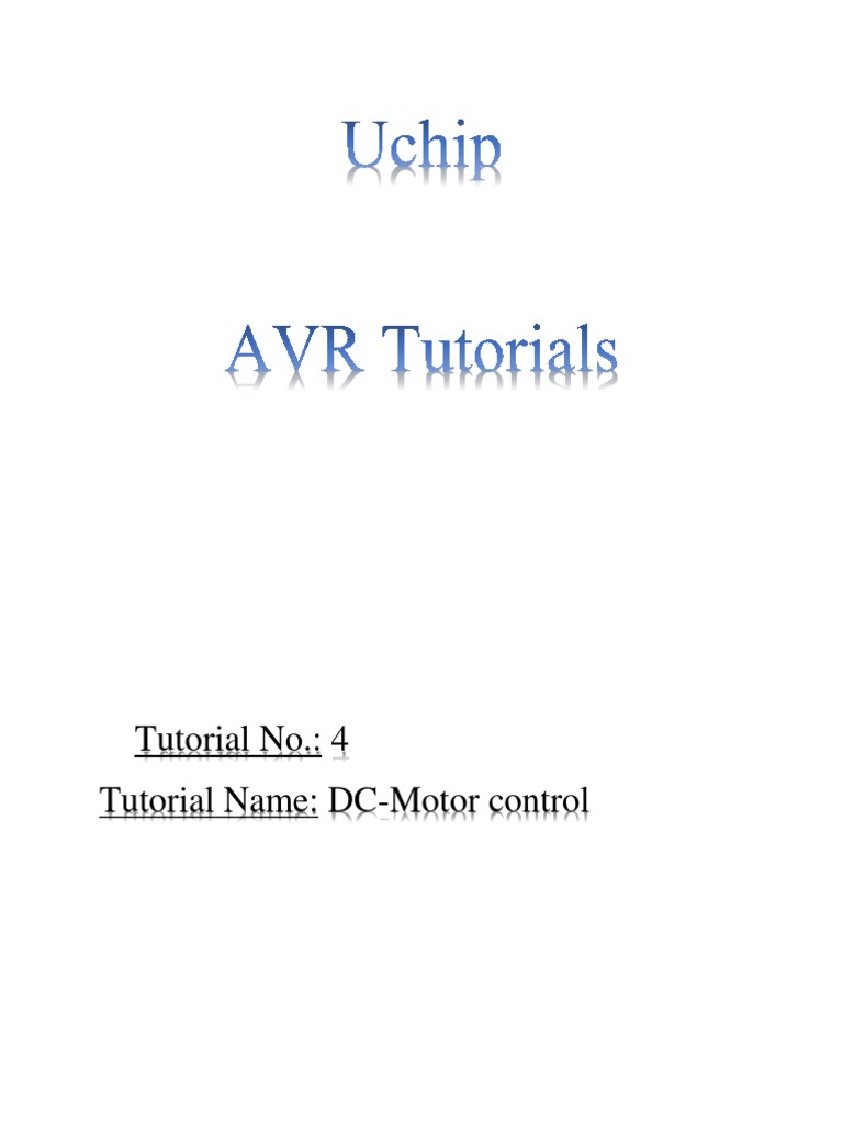 Tutorial No.: 4 Tutorial Name: DC-Motor Control Circuit Diagram