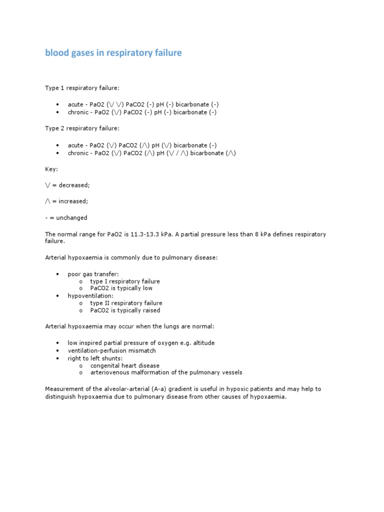 type 3 respiratory failure abg