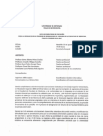 Acta escrutinio Consulta para designación de decano en la Facultad de Medicina 2014