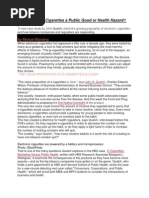 Download Are Electronic Cigarettes a Public Good or Health Hazard by Shariq Ahmed SN237677858 doc pdf