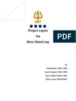 Project Report On Hero Motocorp