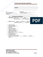 Pauta de Evaluación Del Lenguaje