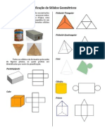 Planificação de Sólidos Geométricos