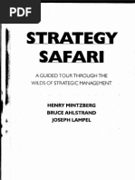 Download Strategy Safari - A Guide Tour Through the Wilds of Strategic Management by Michel Quispe Daz SN237683883 doc pdf