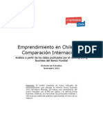 Emprendimiento Chile: Análisis comparación internacional