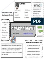 Grade 9 Math Course Outline 14