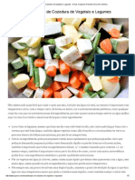 Tempos de Cozedura de Vegetais e Legumes - Dicas No Iguaria, Receita e Dica de Culinária PDF