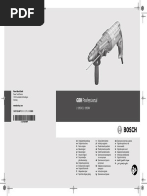 Gbh 2 28 Dfv Professional Manual 160877 Electrical Connector