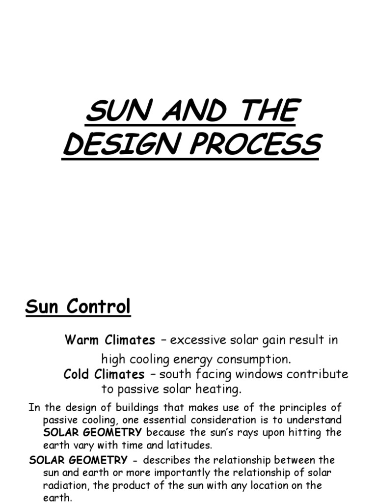 Sun Path and Design Principles | PDF | Astrometry | Astronomy