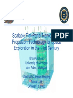 Scalable Flat-Panel Nanoparticle Propulsion Technology For Space Exploration in The 21st Century