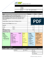 Subway Catering Order Form