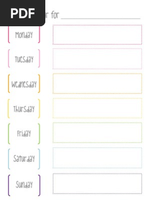 Weekly Calendar
