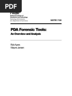 PDA Forensic Tools:: An Overview and Analysis