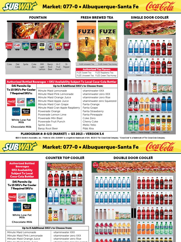Coca-Cola Beverage Planogram Q3 2013 | PDF