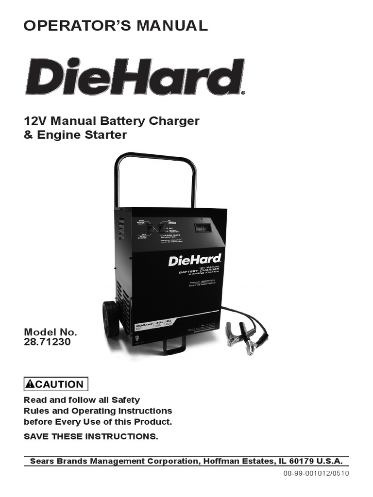 DieHard Battery Charger Battery Charger Battery (Electricity)