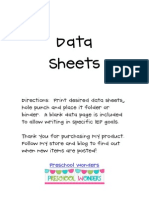 Data Collection Sheets