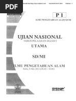 Soal Un Ipa SD p1 2013 1