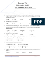 Soal-Soal UN Matematika SD 2012