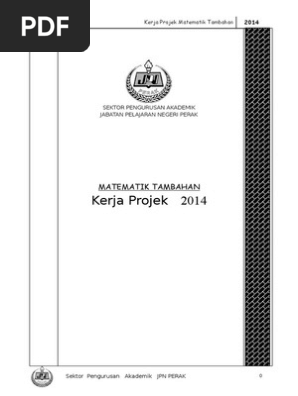 Tugasan Kerja Projek Matematik Tambahan Pdf