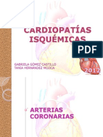 Cardiopatías isquémicas: anatomía, fisiopatología y síndromes coronarios