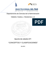 APUNTE de CATEDRA 01-Conceptos y Clasificaciones 2014