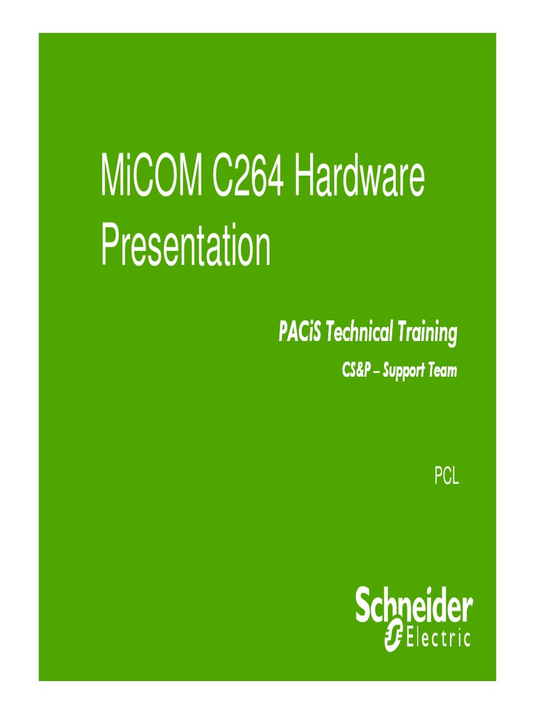 MiCOM C264 Hardware Overview | PDF | Electrical Connector | Relay