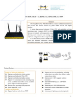 F8134 Zigbee+Gprs Wifi Router Technical Specification: General
