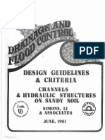 Design Guidelines Criteria Channels Hydraulic Structures Sandy Soils