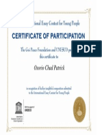 Chad Osorio- UNESCO CERTIFICATE