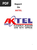 Report On Customer Satisfaction of Aktel