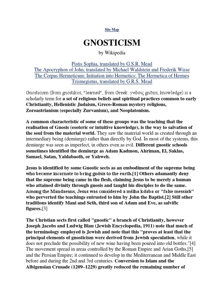 Gnostic | PDF | Gnosticism | Gnosis