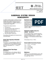 Drainage Factsheet Subdrain System Design Nomograph