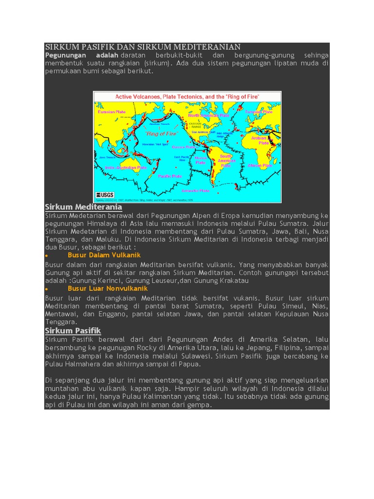 Sirkum Pasifik dan Mediterania di Indonesia | PDF