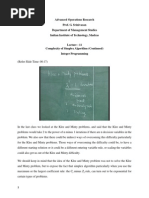 Advanced Operations Research Prof. G. Srinivasan Department of Management Studies Indian Institute of Technology, Madras