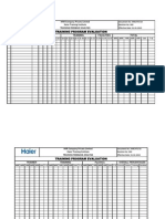 Training Program Evaluation: HNR Company Private Limited Haier Training Institute