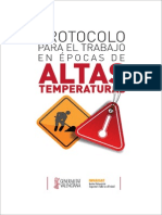 Protocolo para El Trabajo en Épocas de Altas Temperaturas