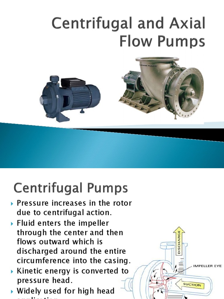 Centrifugal and Axial Flow Pumps