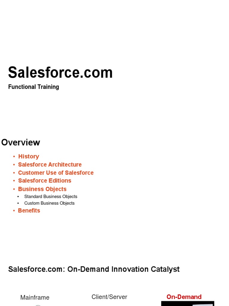 Functional SFDC Training - Complete | PDF | Salesforce.Com | Business ...
