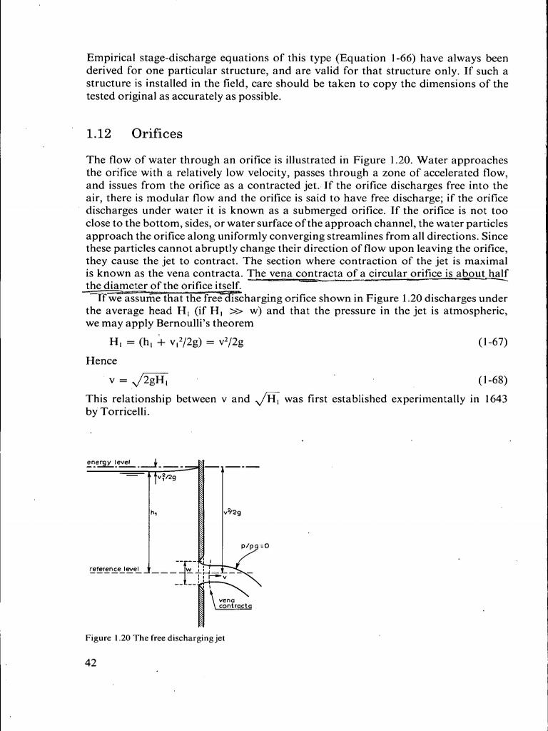 Orifice Fluid Dynamics Continuum Mechanics