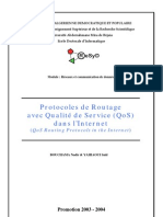 Routage Avec QoS Dans L'internet (QoS Routing in The Internet)